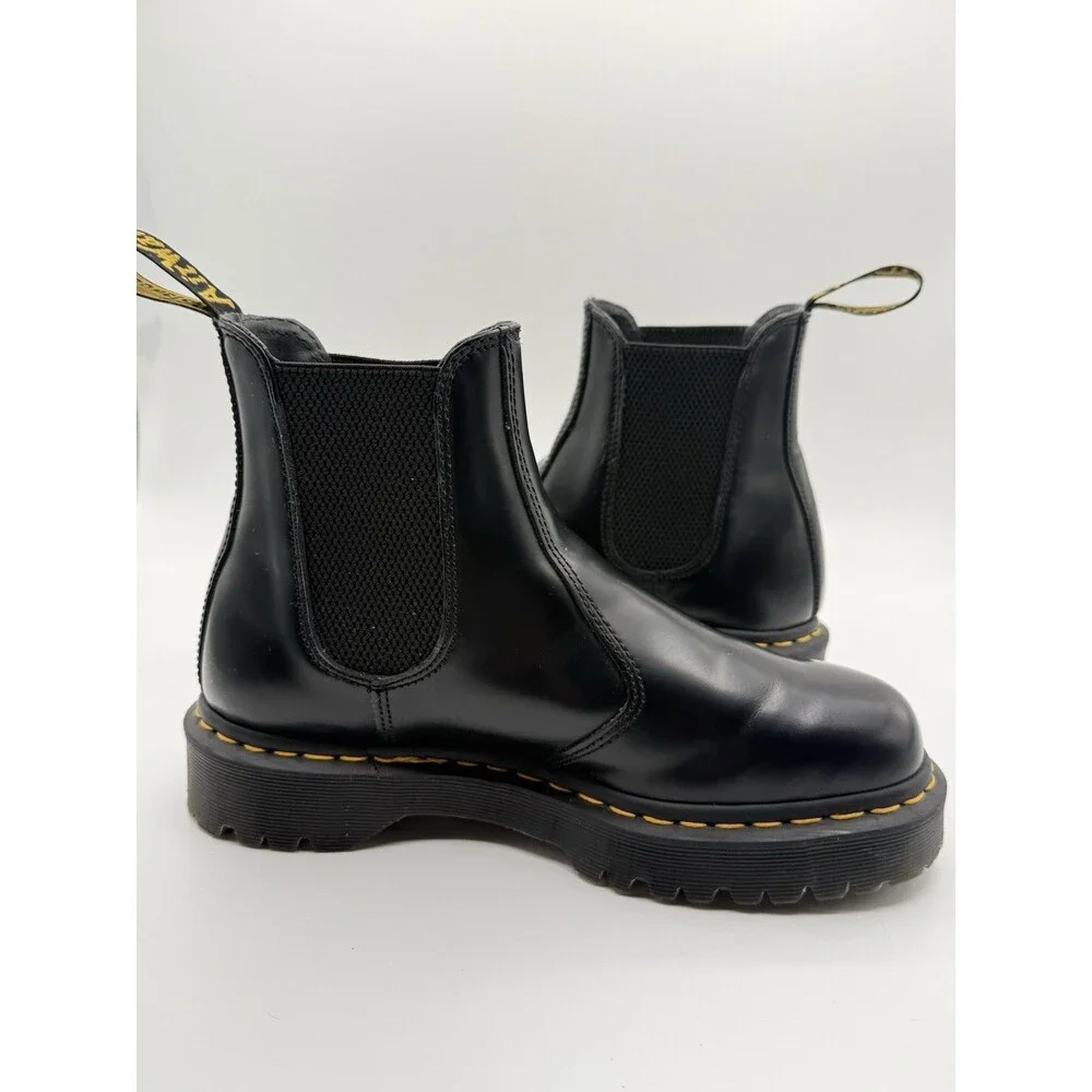 Dr Martens 2976 BEX SZ 8 Men's Leather Chelsea Boots‎ Women’s SZ 9 BLACK EU 41
